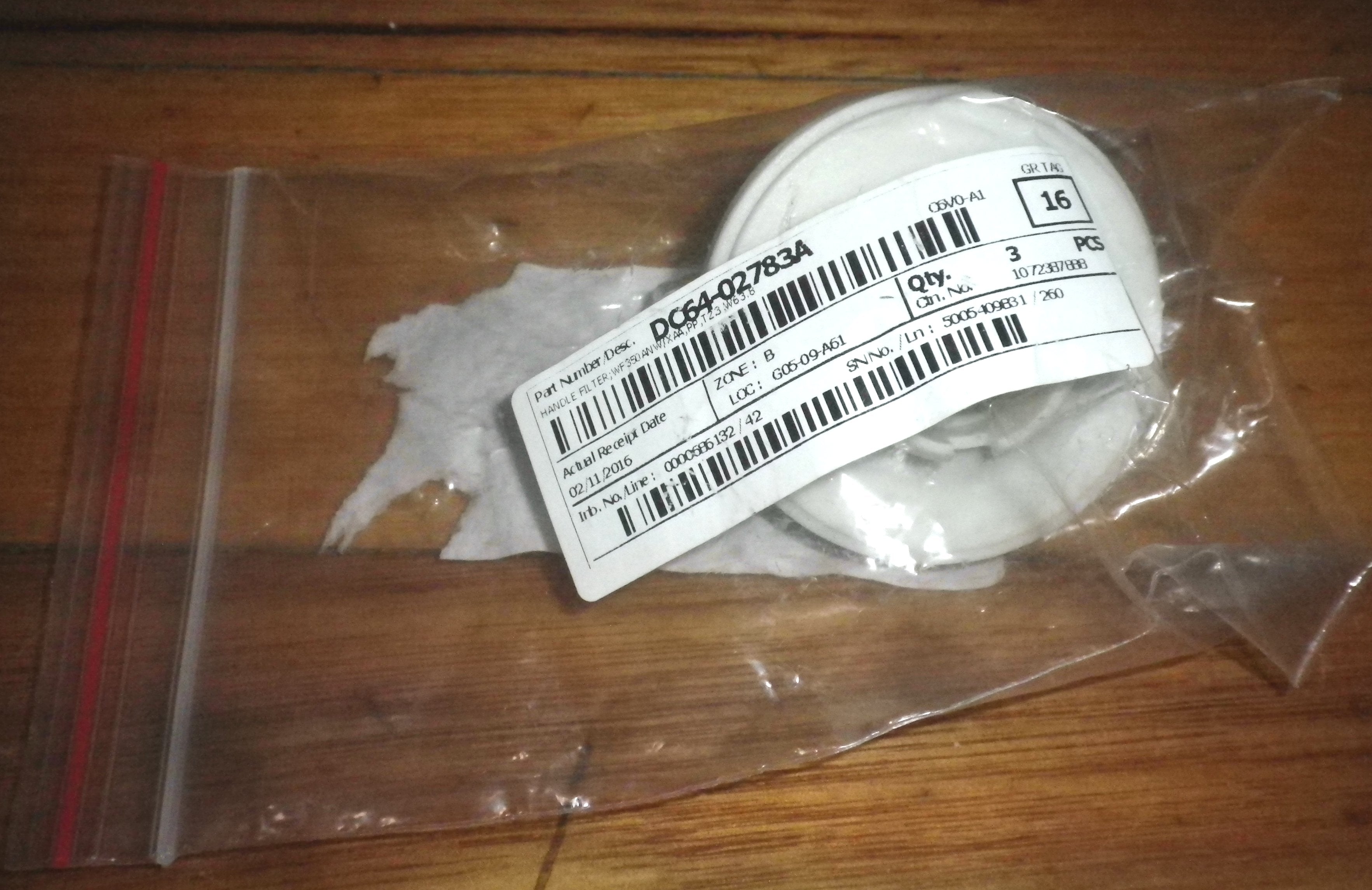 Samsung Washing Machine Pump Lint Filter Button Trap Handle and Cap - Genuine Part # DC64 - 02783A for Multiple Washer Models
