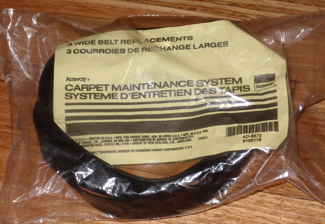 3-Pack Drive Belts for Amway CMS1000 & CMS2000 Upright Cleaners - Part No. AD6672