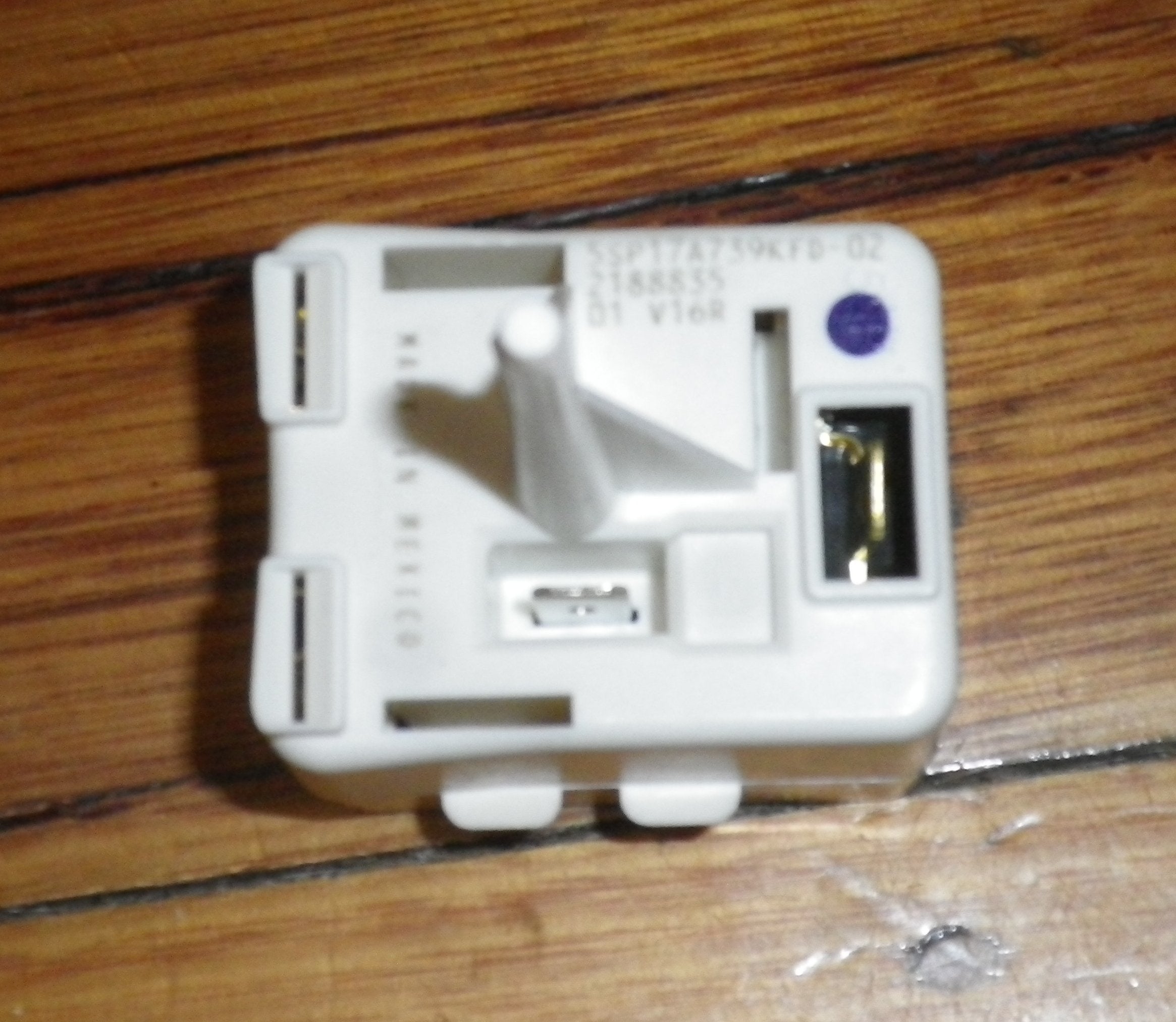 Whirlpool Refrigerator Embraco Compressor PTC Starting Relay and Overload Protection Device - Part Number 2188835
