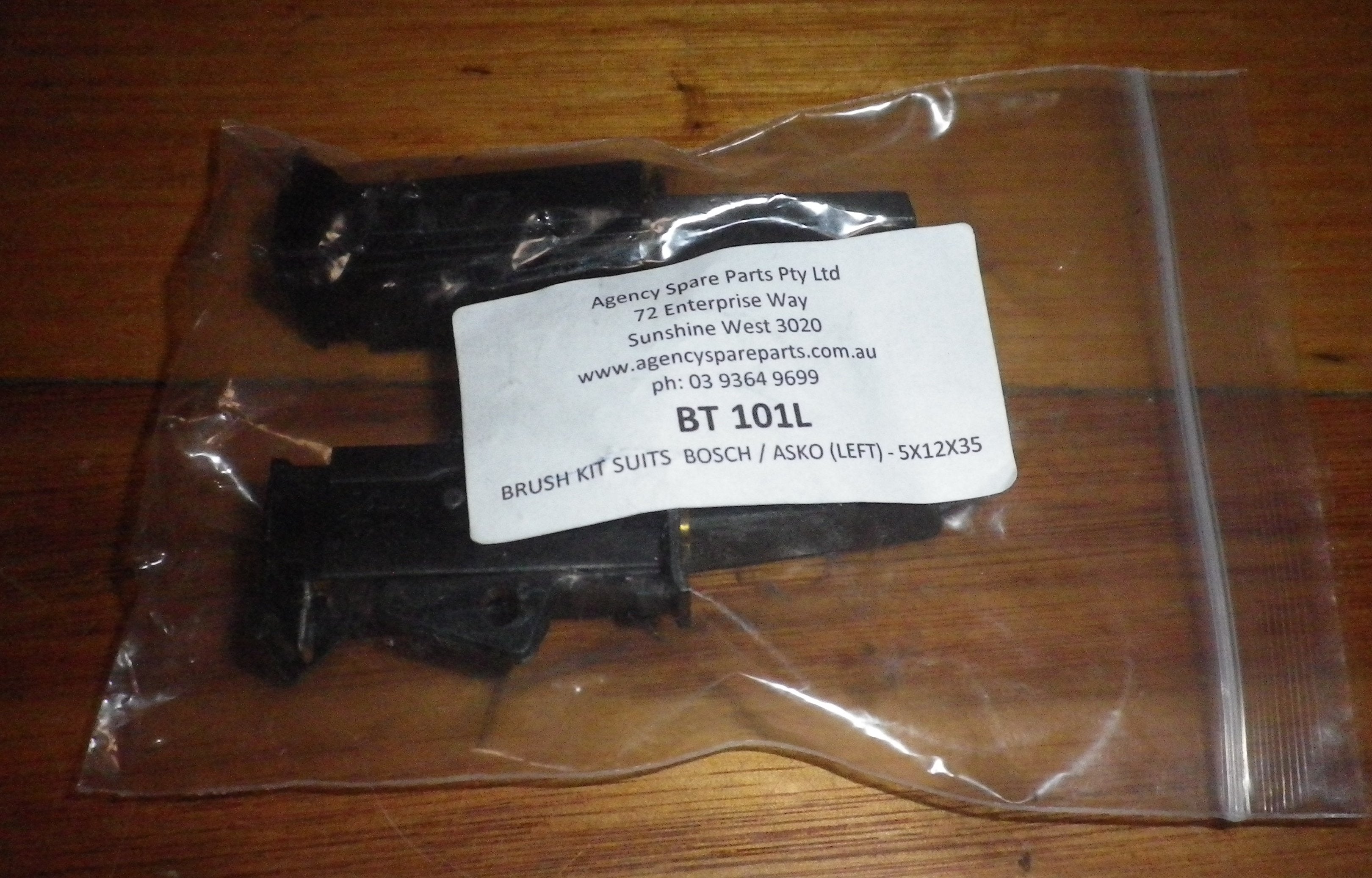 High - Quality Carbon Motor Brushes (Part # BT101L) for Asko, Simpson, AEG Washers