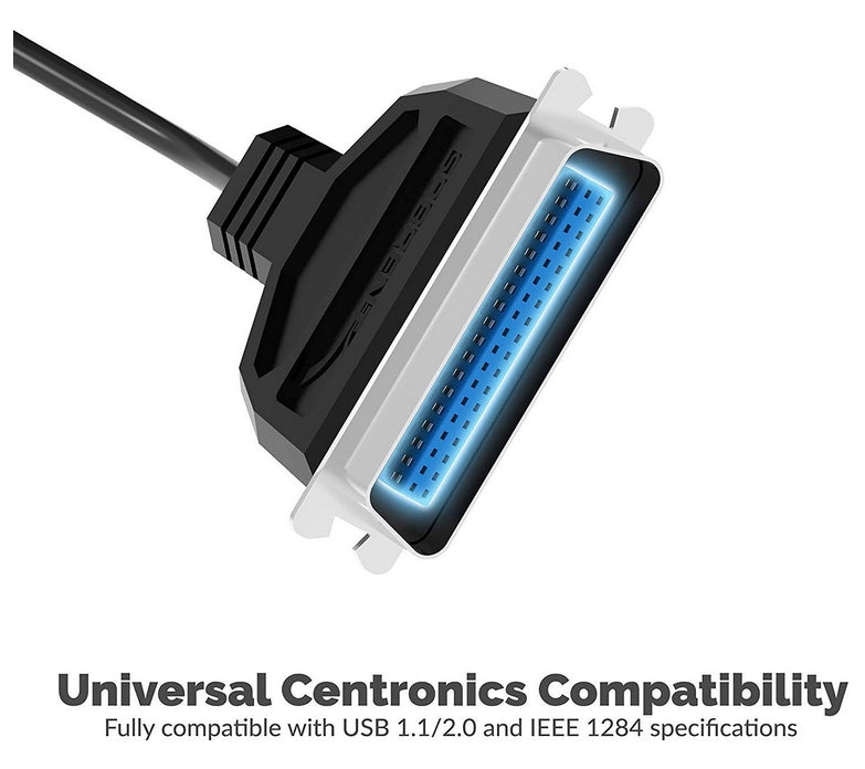 Sabrent High - Quality USB to 36 - pin Centronics Parallel Printer Conversion Cable - Model CB - CN36